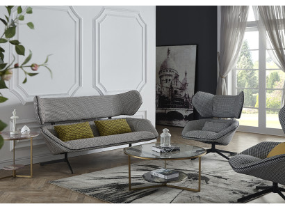 Tyynypenkki Istuinsijainti Pöytä Istuimet Design Sohva Kangas Rentoutus Sohva 130cm